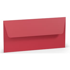 Briefumschlag Rössler Paperado, DL, SF, rot, matt
