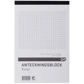 Perforerade Block A5, rutigt, 100bl