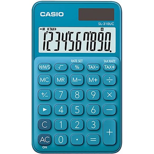Lommekalkulator CASIO SL-310UC Blå