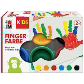 Fingerfarbe Marabu KiDS, 6 St., sortiert