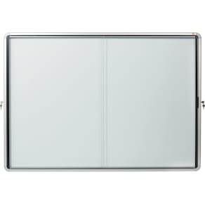 Binnenvitrine Nobo Premium Plus, schuifdeuren met hoekslot