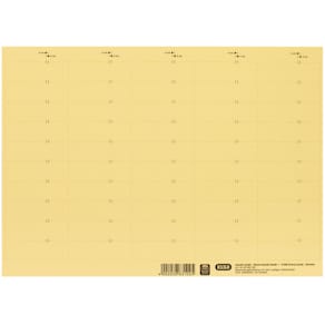 Beschriftungsschilder Elba vertic Komfort, 50 St., gelb