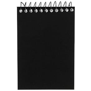 Spiralblok Bantex A7 linjeret hvid, 74x105 mm, 6 stk