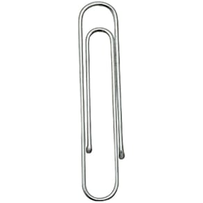 Büroklammern Norica 580-50, 50 mm, rund, verzinkt, 100 Stück