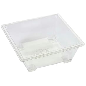 Plastbakke Plus Pack PET 585 ml, klar rektangulær, 400 stk