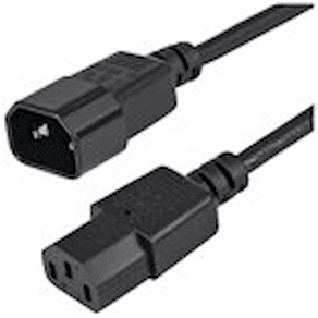 StarTech.com 1 m strömförlängningskabel, C14 till C13, 10 A