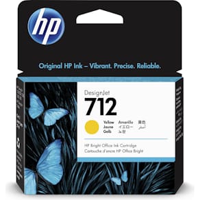 Inktcartridge HP 712, 29 ml, OEM 3ED69A, geel