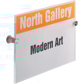 Türschild Durable CRYSTAL SIGN, transparent