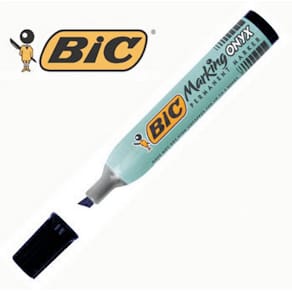 Märkpenna BIC 1591 Onyx Svart, permanent, sned