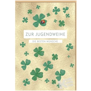 Jugendweihekarte Noname, bunt, mit Umschlag