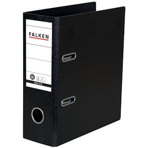 Ordner Falken S80, A5 hoch, schwarz