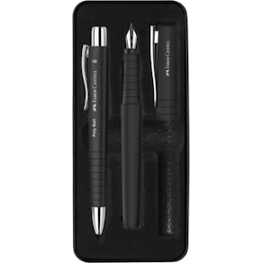 Geschenkset Faber-Castell Poly Pen/Ball (FH+KS), schwarz