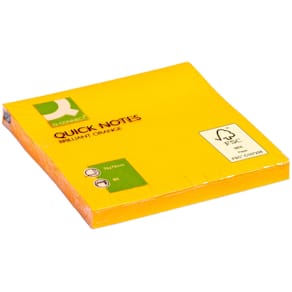 Haftnotizblock Q-CONNECT KF10517, neonorange