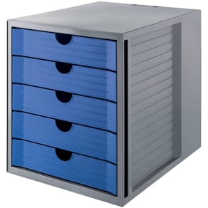 Schubladenbox HAN Systembox Karma, grau/blau