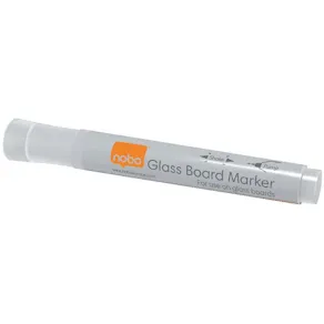 Whiteboardpenna NOBO glas vit 4/fp