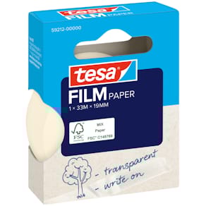 Klebefilm tesa tesafilm Papier, transparent, 19 mm x 33 m