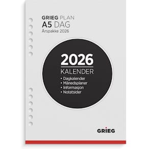 Årspakke GRIEG A5 2026 dag