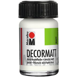Acrylfarbe Marabu Decormatt, weiß, 15 ml