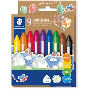 Wachsmalkreide STAEDTLER Noris super jumbo, 9 St., sortiert