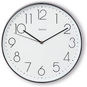 Väggur HAMA Corsica 30cm svart/vit