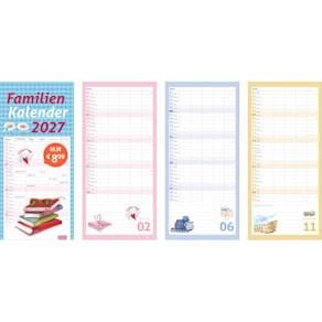 Familienplaner TIMES&MORE Maren Schaffner, 5 Spalten, mehrfarbig