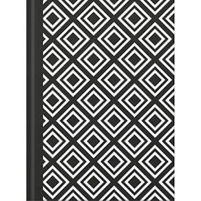 Notizbuch RNK black & white Rhombus, DIN A5, dotted, 96 Blatt, HC