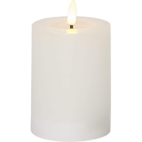 Blockljus STAR T Flamme LED 12,5cm beige