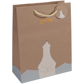 Weihnachts-Geschenktasche Sigel Polar bear