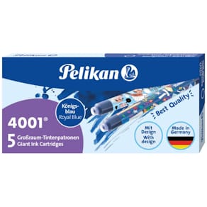 Tintenpatrone Pelikan 4001 GTP/5 Großraum, königsblau, 5er-Etui