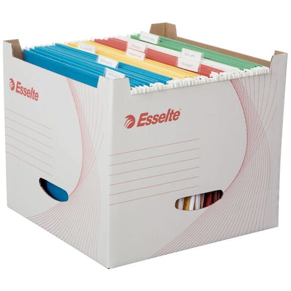 Arkivboks ESSELTE for hengemapper 5st