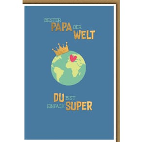 Grußkarte Noname, Vatertag, bunt, mit Umschlag