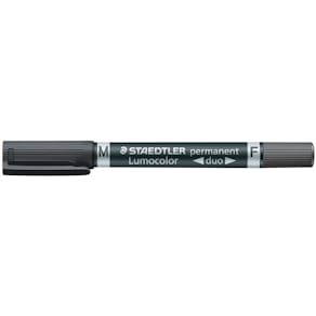 Permanentmarker STAEDTLER Lumocolor duo, schwarz, nachfüllbar