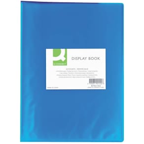 Sichtbuch Q-CONNECT, A4, transparent blau