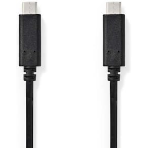 Kabel NEDIS USB-C - USB-C 1m svart