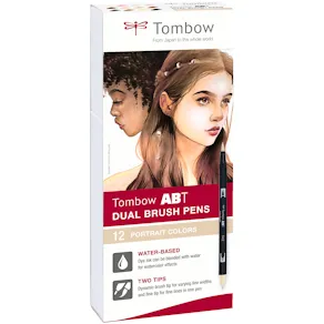 Tombow ABT Dual Brush 12P-4 Portrait färger (12)