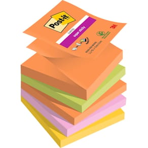 Haftnotizblock Post-it Super Sticky Z-Notes Boost, 5 x 90 Blatt, 