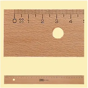 Linjal trä M+R 30 cm