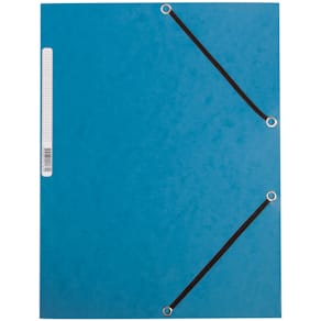 Gummizugmappe Q-CONNECT, Karton, blau