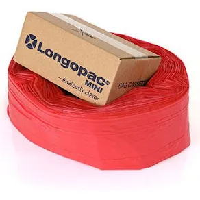 Säckkassett LONGOPAC Mini Strong 45m röd