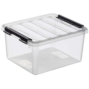 Plastkasse SmartStore transparent 2L med låg, 210×170×110 mm