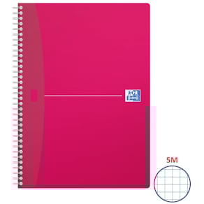 Spiralbuch Oxford, A4, kariert, 90 Blatt, sortiert