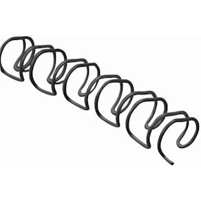 Draadruggen Q-CONNECT, metaal, 11,1 mm, pak van 100 stuks, zwart