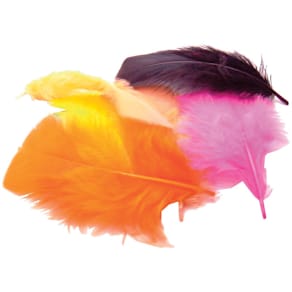Pluimen Bouhon, 4 cm, 120 stuks, geassorteerde kleuren
