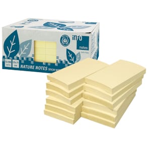 Haftnotizblock Nature Notes RC, 100 Bl, 125 x 75 mm, 12er