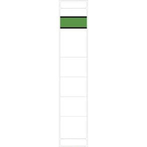 Rückenschild ALPHA-LABEL, SK, kurz/schmal, 190 x 38 mm, weiß