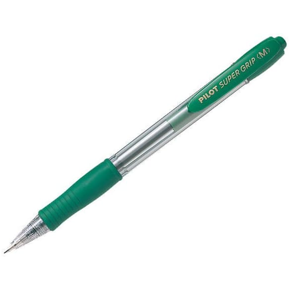 Kulepenn PILOT SuperGrip 1,0mm grønn 12st