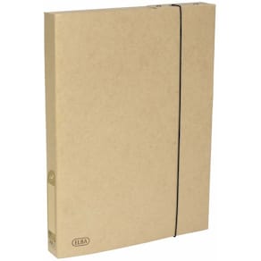 Dokumentboks Oxford Touareg genbrugskarton, elastiklukning, 10stk