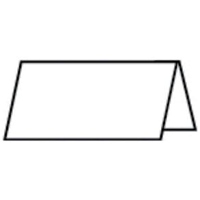 Tischkarte Rössler Paperado, 10 x 10 cm, weiß