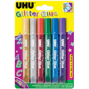 Glitzerkleber UHU Young Creativ Original, 10 ml, 6 St., sortiert