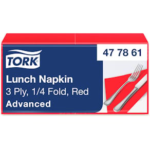 Servett TORK Lunch 3-lags röd 150/fp